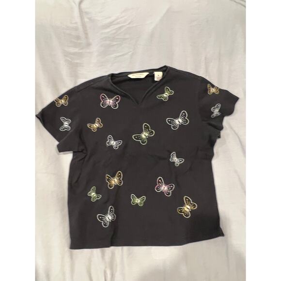 Bechamel Butterfly Cotton Top and Bottom - Picture 2 of 8